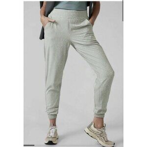 Athleta Brooklyn Lined Textured Joggers Serpentine Coast Grey Size 0 #985547